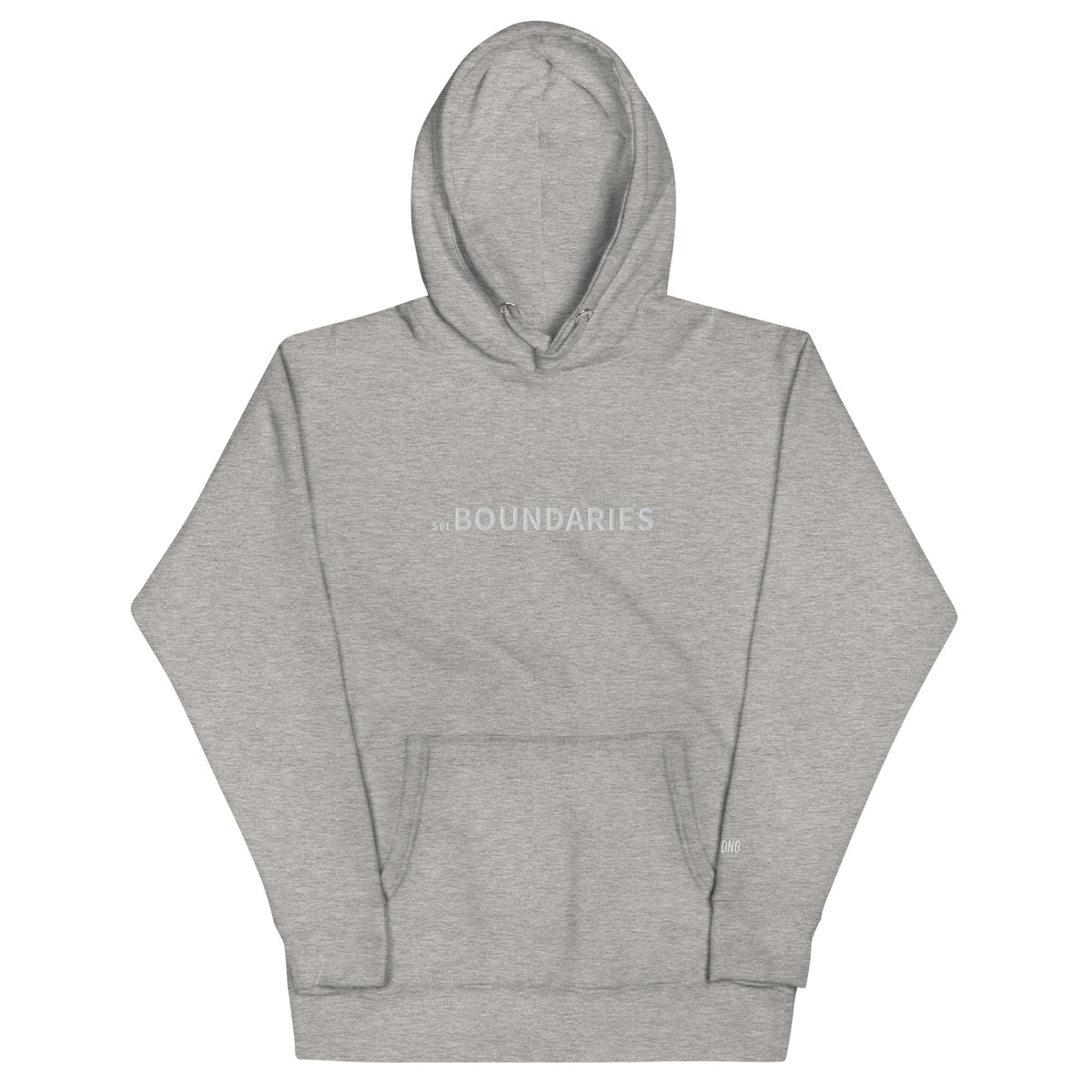 Embroidered Boundaries Logo Hoodie Sweatshirt Unisex